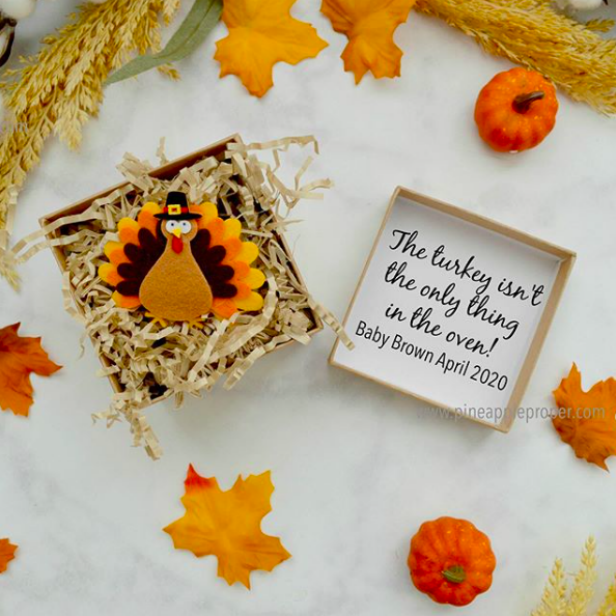 Thanksgiving birth announcement shop